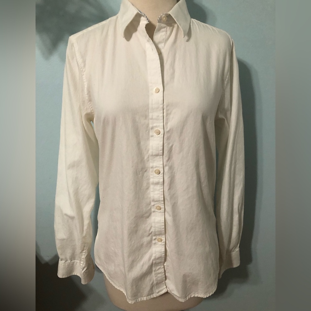 Tommy Hilfiger White Button Down Shirt Size Small